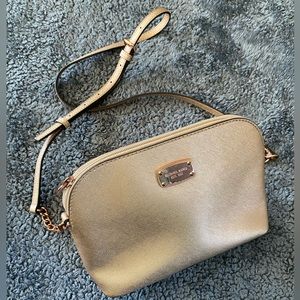 Michael Kors, Rose Gold, Small Dome Crossover Purse
